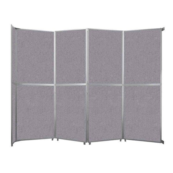 Versare Operable Wall Folding Room Divider 15'7" x 12'3" Cloud Gray Fabric 1070408-2 - main